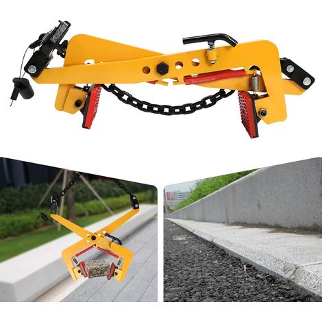 Versetzzange Bordsteinzange Hebezange Bordstein Pflastersteinzange Steinausheber Pflasterheber Steingreifer Für Heben Und Transportieren Von Holz (1/5)