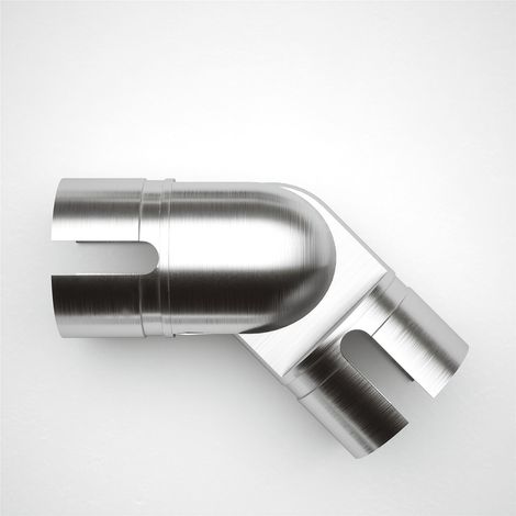 Rothley Brushed Adjustable Elbow Staircase Handrail 40mm