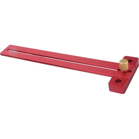 T-Lineal aus Aluminiumlegierung, professionelles Anreiß- und Messwerkzeug für die Holzbearbeitung, 270 mm (1/5)