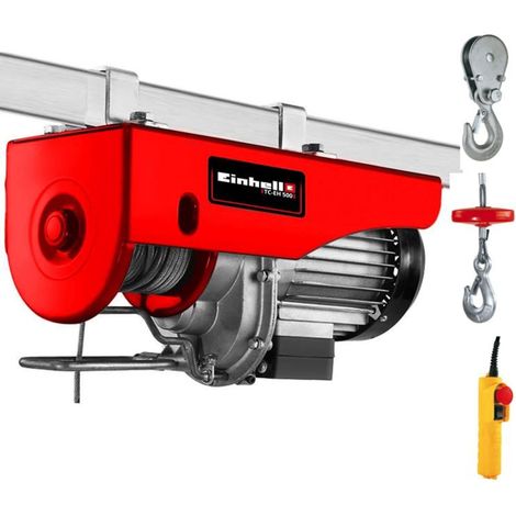 Einhell Argano TC-EH 500 (230 V, Portata con rullo guida 500 kg, 1000 W, Hub altezza 11,5 m, 12 m fune metallica) (1/5)