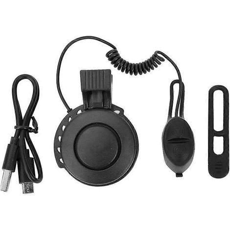 Vélo Électrique Avertisseur Sonore Portable pour Bicyclette et Trottinette, Klaxon USB Rechargeable, Équipement de Cyclisme (1/5)