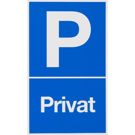 Conmetall Hinweisschild Parkplatz-Privat 25 x 15 cm