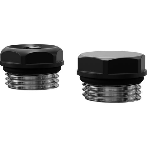 Colore Dias Matt Black Bleed Valve and Blanking Plug (1/5)