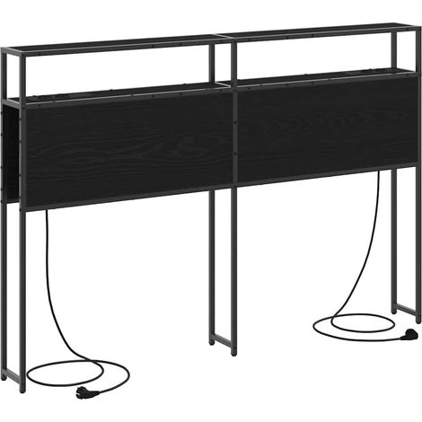 Maison Exclusive - Testata contenitore Rovere nero Legno multistrato