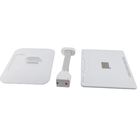 Support tablette sol hauteur étirable aluminium – Détachable debout support livre maison bureau voiture blanc (1/4)