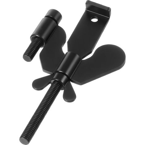 Candado de puerta portátil, negro, paquete de 1, cerradura de seguridad para viajes y hogar para proteger puertas, casilleros y privacidad. (1/5)