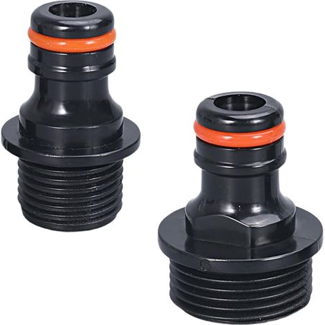 Lot de 6 supports de connexion mâles à raccord rapide pour tuyaux d'eau (1/2 pouce et 3/4 pouce) (1/5)