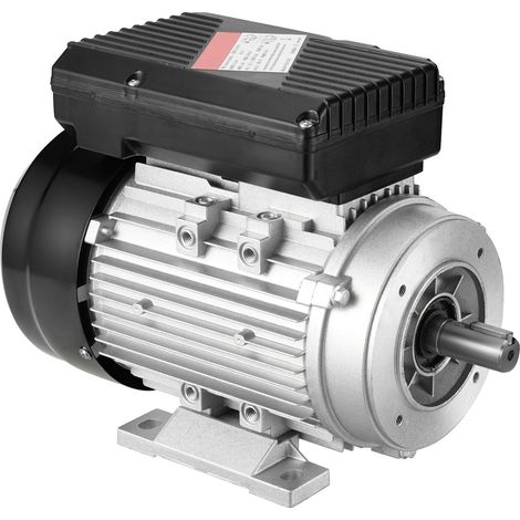 Moteur électrique 0,75 kW, 1400 tr/min, AC 220-240V, 5,45 A, carcasse 80 B34, arbre claveté 19 mm, sens CW/CCW, pour compresseurs et machines agricoles (1/5)