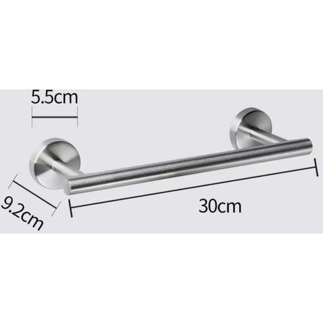 (31×9.2×5.5cm)Argent Porte Serviette