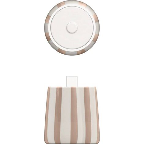 Vaso in cotone strio 10,2 x 12,8 cm rosa - 5five