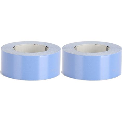 Lot de 2 rubans d'étiquettes imprimables pour étiqueteuse KINGJIM TEPRA LR5C, papier thermique fournitures de bureau (EQT15B) (1/5)