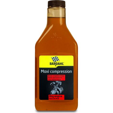 Additif carburant BARDAHL maxi compression 500ml – Rétablit les compressions – Stoppe les fuites d’huile – Améliore la puissance moteur (1/3)