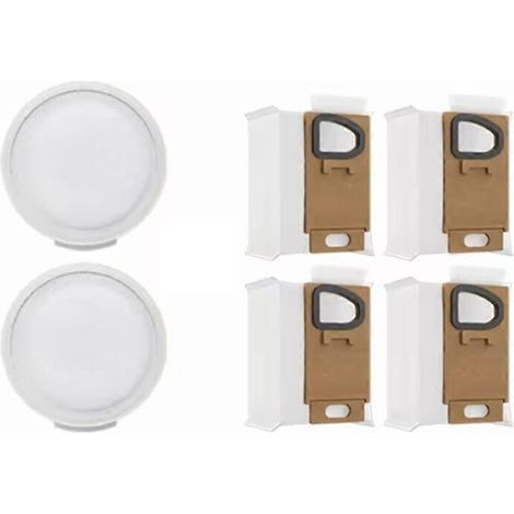 Kit de 6 sacs à poussière et filtres pour aspirateur balai sans fil Roborock H7 : pièces détachées (filtres avant et arrière). (1/5)