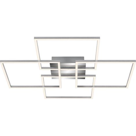 LED Deckenleuchte Memoryfunktion drehbar 64 W silber Metall-Kunststoff Briloner
