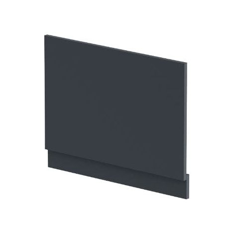 Hudson Reed Juno Straight Bath End Panel and Plinth 560mm H x 750mm W - Satin Anthracite (1/5)