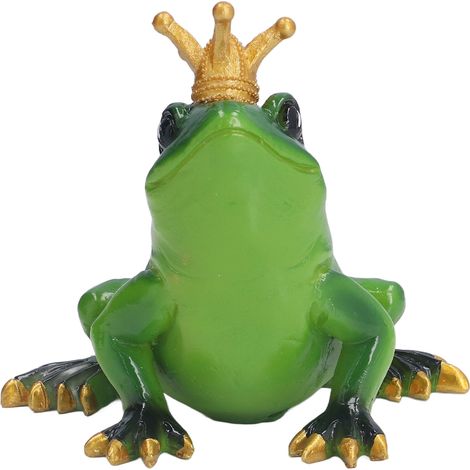 Realistische und niedliche Froschfigur aus Kunstharz, ideal zur Dekoration von Büro, Küche, Schlafzimmer oder Garten. (1/5)