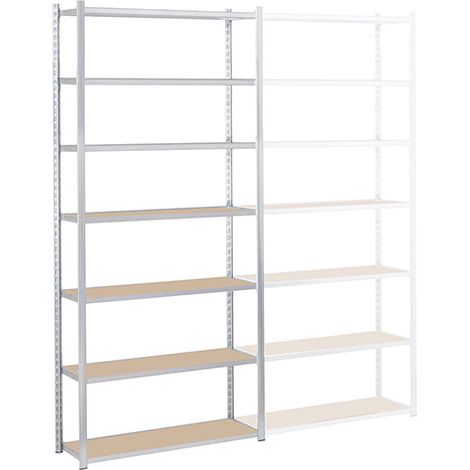 Regale für die Werkstatt 7 Ebenen - Startmodul - 2500x1500x500 - Max. Belastung pro Ebene 76kg/Ebene - RAYEPS/1550/7N/D