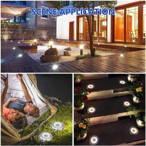 Luminaire Jardin - - 8pcs - Lampe Solaire LED - Étanche IP65 - Énergie Solaire (1/4)