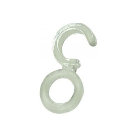 20 Agrafes à coudre transparent pour anneaux ø20 mm Coloris - Transparent