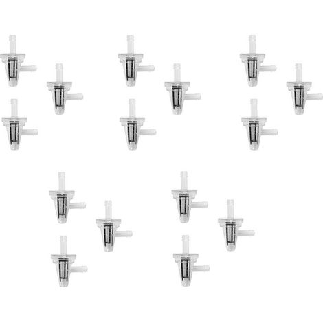 Adatto per kit filtro carburante universale a flusso diretto per motociclette, composto da 15 pezzi, compatibile con tubi flessibili da 1/4 di pollice (6 mm)