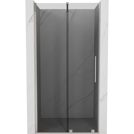 Mexen Velar puerta de ducha corredera 100 cm, grafito, níquel cepillado - 871-100-000-41-97 (1/5)