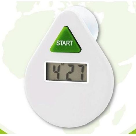 LCD EcoSavers Blanc 5 Minutes Chute numérique Douche Coach Minuteur économiseur d'eau (1/2)