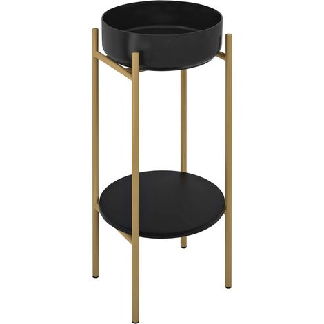 Sapho Puno - Pedestal con lavabo y accesorios, oro mate/negro mate SKA380-5-01 (1/5)