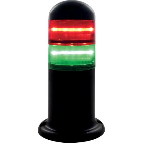 Colonnes lumineuses pré-configurées à LED Feu Fixe, Rouge / Vert, 24 V (c.a./c.c.) ( Prix pour 1 )