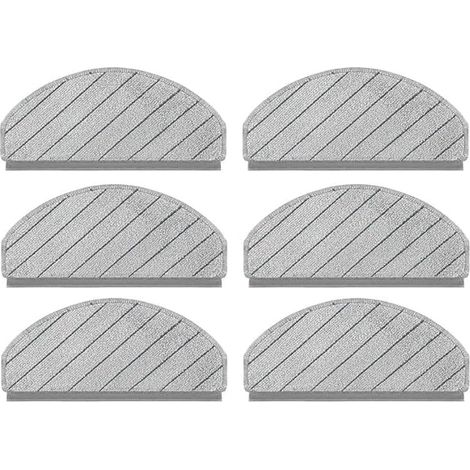 Almohadillas de repuesto para mopa Ecovacs DEEBOT N20 N30 Plus. Compatibles con accesorios para aspiradoras robot N20 PRO Family. Paños de microfibra N20 PLUS (paquete de 6). (1/5)