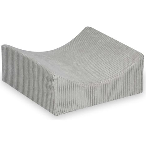 Berceau de jeu en mousse, velours côtelé gris (1/5)