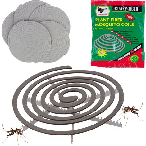 ZW83 INSECTICIDA EN ESPIRAL PARA MOSQUITOS, REPELENTE DE MOSQUITOS, 10 PIEZAS para parrilla