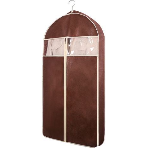 Housse De Protection Pour Fourrure - 60 x 128 cm - Tissu Non Tissé Respirant - Fermeture Eclair Robuste - Avec Fenêtre Transparente