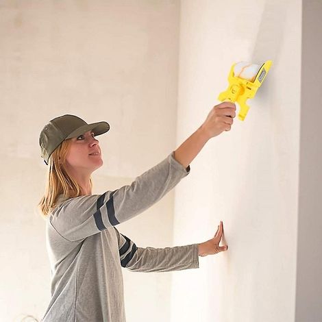 Pinceau, rouleau, outil de séparation des couleurs pour les finitions murales, sans recoins difficiles d'accès, à poils fins, pour peinture latex. (1/5)