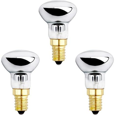 Ampoule E14 R39 25W Lampe Lave Dimmable Blanc Chaud 2600K 250LM Réflecteur Petit Culot Chauffer Lampe Bulles Fusée Pailletée (1/5)