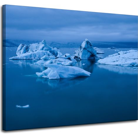 Lienzo impreso Naturaleza Islandia iceberg 100x80