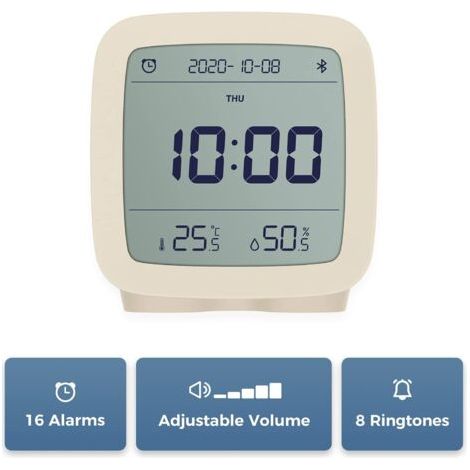 Sveglia Bluetooth Digitale, Funziona con App, Multi Allarmi, Batteria Incorporata (1/2)