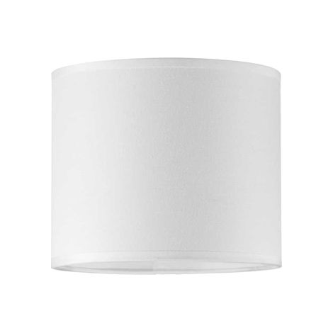 Paralume Cilindro Set Tessuto Bianco D16 (1/2)