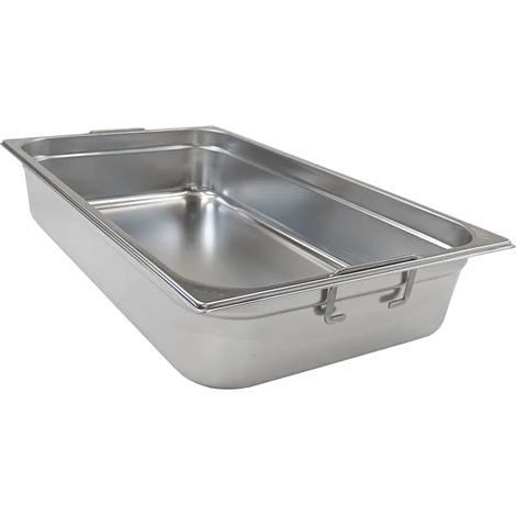 Bac gastronorme GN 1/1 - 100 poignées escamontables en inox REDFOX - GN 1/1-100 U - REDFOX