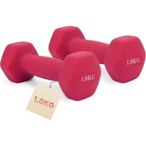Kurzhanteln, Set aus 2 × 1 kg, mit rutschfestem Griff (1/5)
