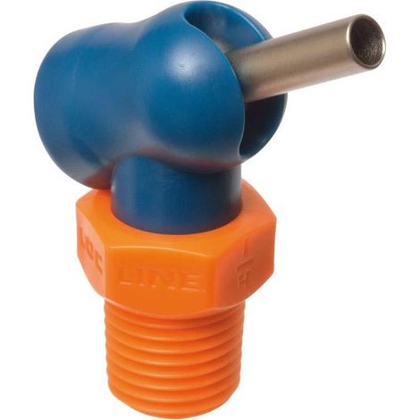 Ugello ad alta pressione XW per tubo di refrigerante 1/4 70BAR Ø4.1x12,7 mm Loc-Line grigio