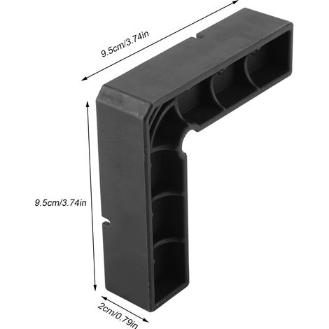 Outil de Menuiserie Positionneur d'Angle Droit 90 Degrés en Forme de L Fixateur Règle d'Angle Droit en Plastique Blocs d'Angle 95x95mm - KZQ (1/5)
