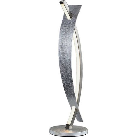 Lucande Lámpara de mesa LED 'Marija' en Plateado Metal