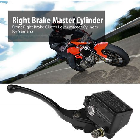 7/8" 22mm Levier d'embrayage et maître-cylindre avant droit noir pour moto Yamaha YFZ450 YFM (1/5)