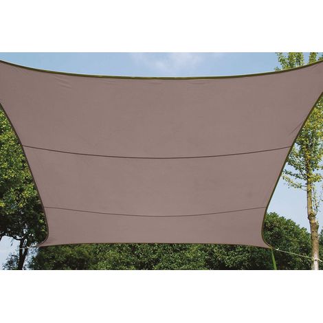 Sonnensegel Quadratisch Braun 3,6 x 3,6m - Sonnenschutz für Terrasse & Balkon