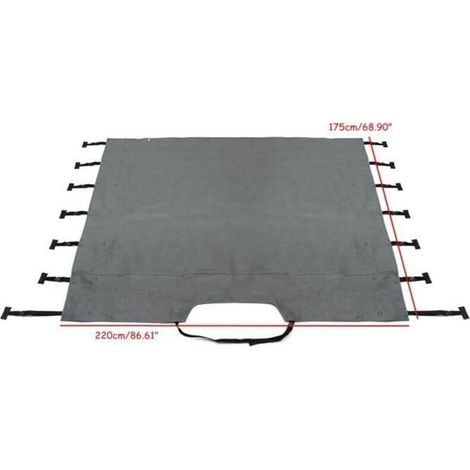 Couverture de Remorquage Avant Caravane Universel Lumières LED / Boucles de protection / Sac