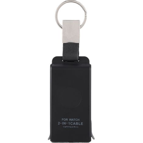 Câble USB de Charge Rapide Portable pour iPhone, Android et Montre Connectée (Noir) (1/5)