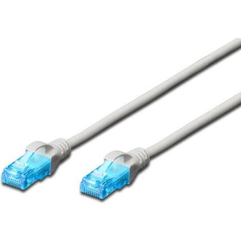 Cable de conexión DIGITUS UTP cat. 5e de 1,5 m, PVC gris