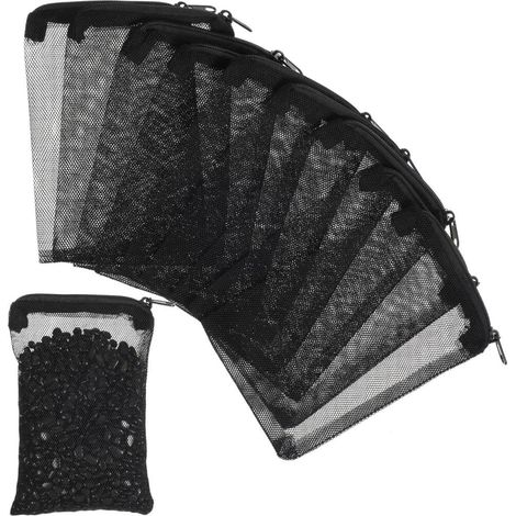 mini sac filtrant à haut débit (ébène mat) – CIATBYYJ Lot de 10 sacs filtrants réutilisables pour aq (1/5)