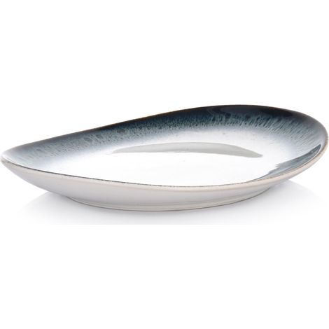 Frühstücksteller aus Porzellan, 22 cm, oval, mehrfarbig, Dim Duka (1/5)