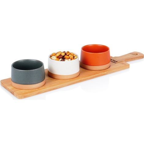3x Schüsseln für Dips, Saucen, Snacks, Vorspeisen, Dip-Brett (1/5)